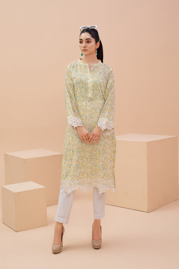 Zooj Printed Unstitched Lawn (Shirt/Kurti) - ZJ051