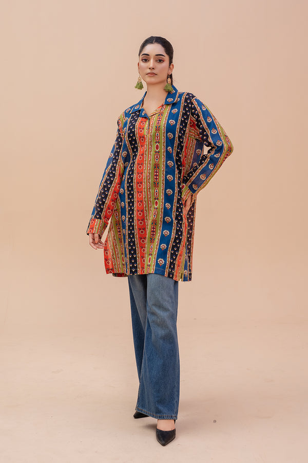 Zooj Printed Stitched Lawn Pret (Shirt/Kurti) - ZJ052