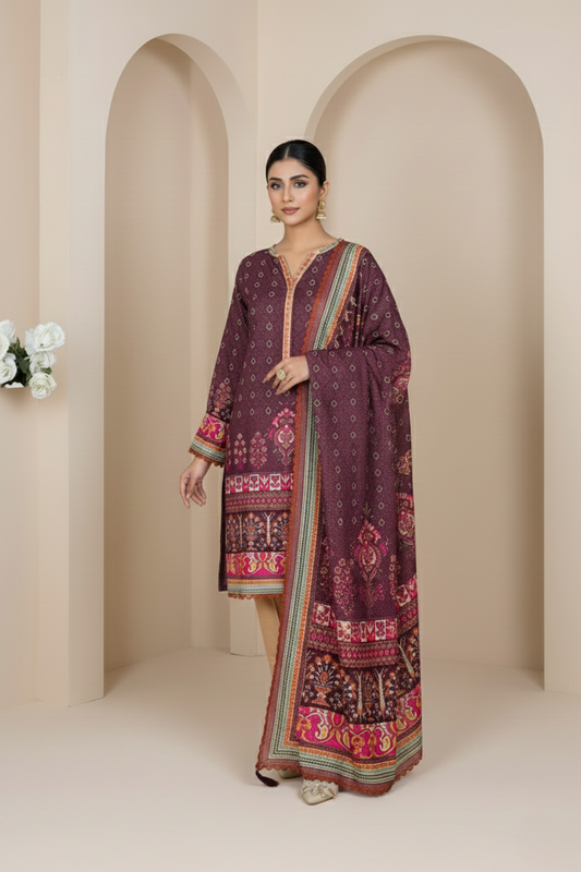 Niloufar - Winter 3PC Printed