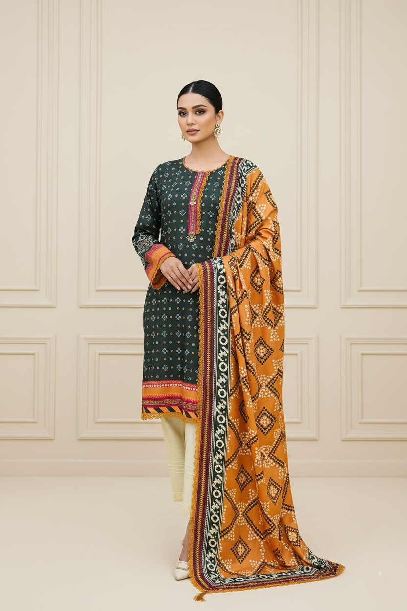 Taraneh - Winter 3PC Printed