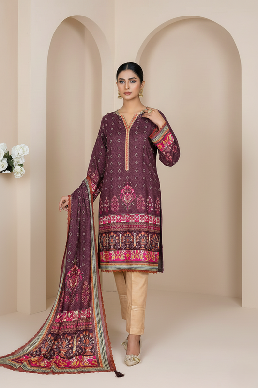 Niloufar - Winter 3PC Printed