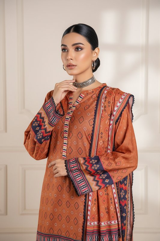 Niloufar - Winter 3PC Printed